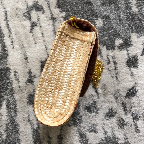 Allover Cherry Embroidered Woven Purse/Clutch - Picture 7 of 8